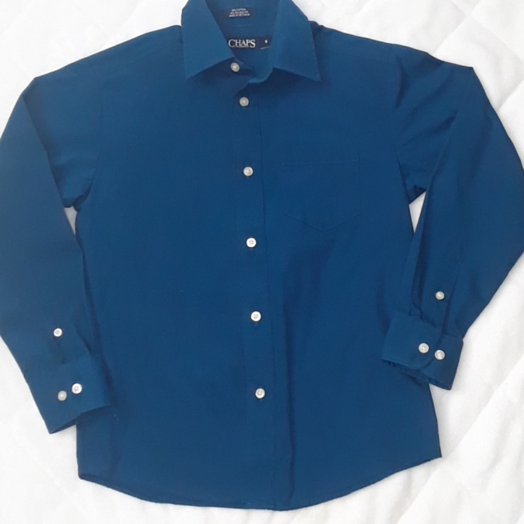 Chaps Size 8 Button Down
